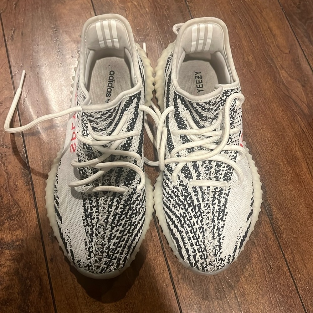 Zebra Yeezys